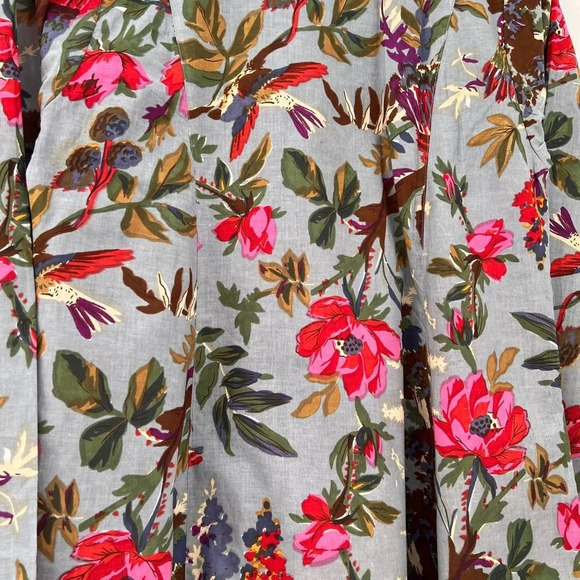 Cotton Hand Block Print Floral Maxi Dress - Picture 3 of 6